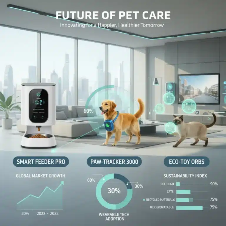 Infographic displaying 2026 pet product trends and market analysis for US pet owners