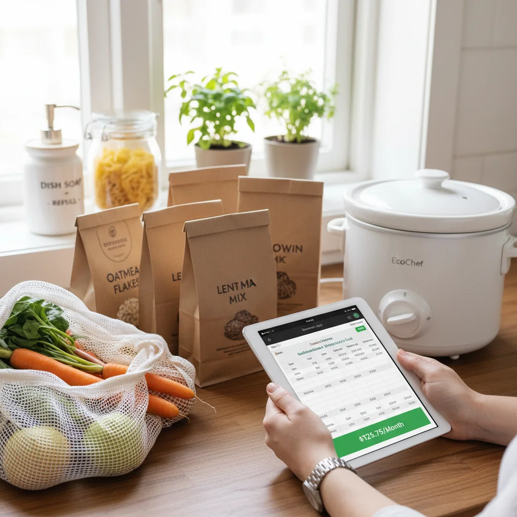 Affordable and sustainable kitchen products, generic brands, and energy-efficient appliances for budget-conscious consumers.