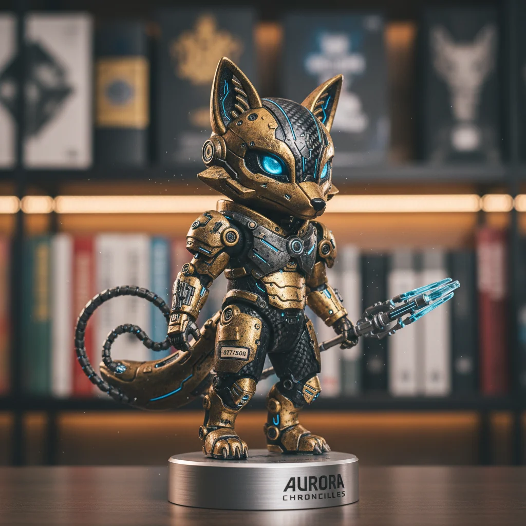 Detailed close-up of a limited edition designer toy with a visible serial number, indicating its rarity and collector appeal.