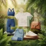 Collage of five growing sustainable fashion products in the US market