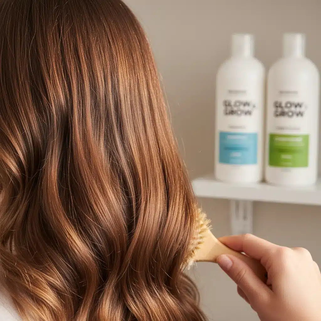 Shiny, well-maintained hair after using affordable haircare products