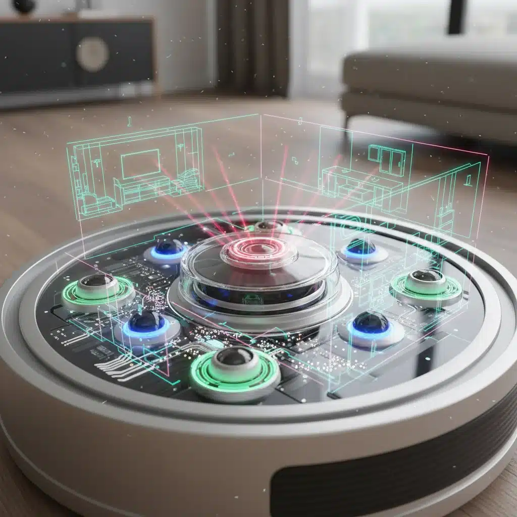 Advanced sensor technology for robotic vacuum AI navigation